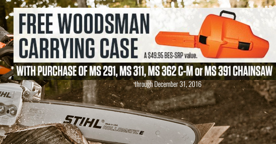 stihl chainsaw case woodsman